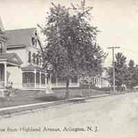 Postcard: Arlington, NJ, Oakwood Avenue