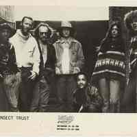 B+W publicity photo of band, The Insect Trust, n.p., probably Hoboken, n.d., ca. 1968-1970.