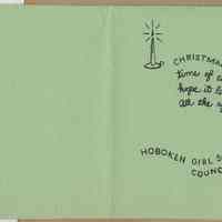          Christmas card interior
   