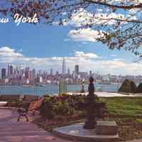 Postcard: View, Weehawken, NJ