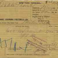 Freight bills, 7: New York Terminal. Delaware, Lackawanna & Western R.R. Co. Hoboken. Various dates in 1902.