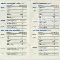          detail Hoboken schedule
   