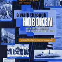 Press release announcement for "A Walk Through Hoboken" premiering Aug. 13, 2003 on Channel 13, WNET