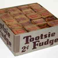          bottom box with wrapped fudge contents
   