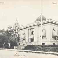 Postcard: Public Library, West Hoboken, NJ:
