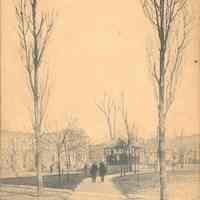 Postcard: Van Vorst Park, Jersey City, NJ