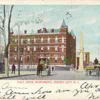 Postcard: Paulus Hook Monument, Jersey City, NJ