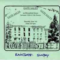          Gate Sale 003. 06-03-1995 Bloomfield St. Between 12th + 13th Sts.
   