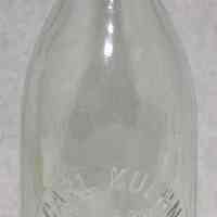 Bottle: Carl Kuehn, 229 & 231 Monroe St., Hoboken, N.J. N.d., ca. 1895-1910.