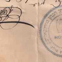          detail lower right of signature and inkstamp
   