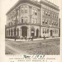 Postcard: Police, Jersey City, NJ