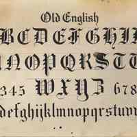         leaf 6 Old English lettering
   