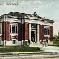 Postcard: Public Library, Kearny, NJ