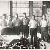 B+W photo of R. Neumann & Co. sorting department, Hoboken, August 7, 1939.