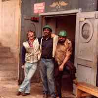 Digital scan of color photo of Bethlehem Steel Hoboken Shipyard, Hoboken, no date, circa 1970-1980.