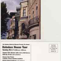 Postcard for Annual Hoboken House Tour, Sunday, October 2, 2005.
