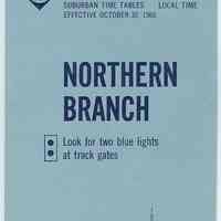 Timetables, 3: Erie Lackawanna R.R., Suburban Time Tables. Northern Branch. Effective 1960-1963.