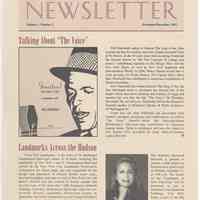 Hoboken Historical Museum Newsletter [Second Series], Volume 1, Number 5, November - December 1995.