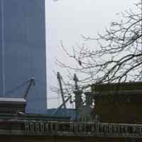          116: Pier C pier headhouse with World Trade Center in distance
   
