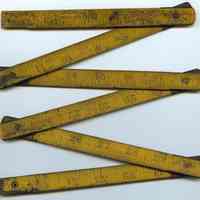 Rule, folding pocket, 4 foot, wood: Keuffel & Esser Co., N.Y., n.d., ca. 1891-1894.