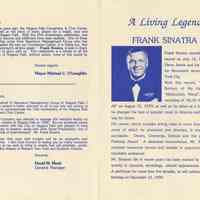 Program: Frank Sinatra: The Man and His Music, Saturday, May 12, 1990, Niagara Falls Convention and Civic Center.