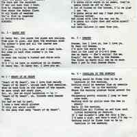          pg [1] lyrics to songs 1 to 6 (typical leaf)
   