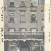 B+W Postcard: Wm. Egert, Hoboken, NJ