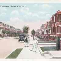 Postcard: Wegman Parkway, Jersey City, NJ