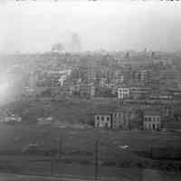 B+W photo negative of development between 3rd & 4th Sts. east from Marshall St., Hoboken, n.d., ca. 1911-1918.