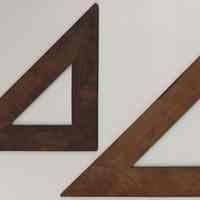          45 degree triangles, from left: No. 2120, 5-3/4