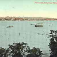 Postcard: View, Weehawken, NJ