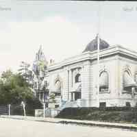 Postcard: Public Library, West Hoboken, NJ: