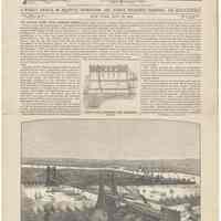 Article: THE PROPOSED HUDSON RIVER SUSPENSION BRIDGE. Article in Scientific American, Vol. LXIV.- No. 21, May 23, 1891.