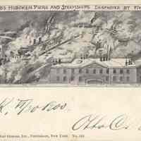 Postcard: Fire 1900, Hoboken, NJ