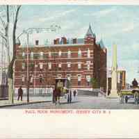 Postcard: Paulus Hook Monument, Jersey City, NJ