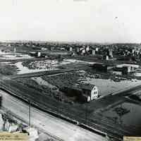 B+W photo of southwest Hoboken looking northeast towards New York City, n.d., ca. 1887-1890.