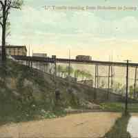 Postcard: Trolley, Hoboken, NJ