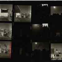 B+W negative contact sheet of images of Hoboken taken by John Conn. no date, [1976].