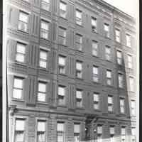 B&W photo of apartment building 1018 Park Avenue, Hoboken.