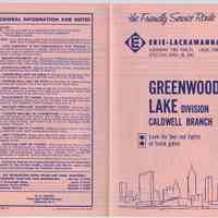 Timetables, 3: Erie Lackawanna R.R., Suburban Time Tables, Greenwood Lake Division, Caldwell Branch. Eff. Apr.30, 1961; Oct. 28, 1962; Apr. 28, 1963.