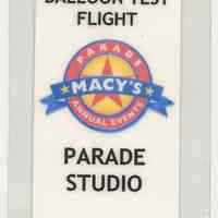 Badge: Balloon Test Flight, Macy