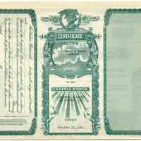          Certificate Number 1, back
   