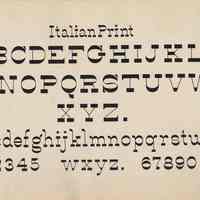          Plate 5, Italian Print
   