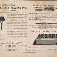          leaf 10 recto advertisement for inks & pens
   