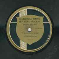 Record: Old Folks at Home. By Stephen Foster. Sung by Elizabeth Spencer, soprano solo.