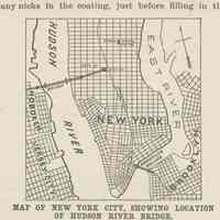          detail illus. pg 323: Map ... Showing Location of Hudson River Bridge
   