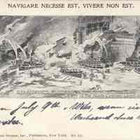 Postcard: Fire 1900, Hoboken, NJ