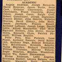          Digital image of newsclipping with list of Demarest High School graduating class, Hoboken, no date, ca. June 1956. picture number 1
   