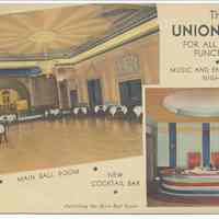 Postcard: The Union Club for all Social Functions. [6th & Hudson Streets, Hoboken, N.J.]