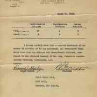 Documents related to inventory and return of equipment by Local Board No. 1, March-April 1919.